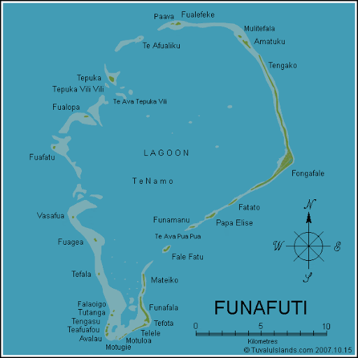 mapas de livros - a ilha de funafuti